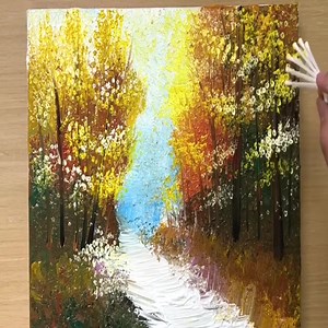 16K views · 408 reactions | Painting Autumn Forest / Acrylic Painting Techniques | Acrylic Painting Techniques | Facebook