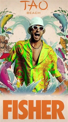 Poolside vibes + FISHER = perfection 🎧🌴TAO Beach • March 28, 2026Tap in for guestlist & VIP access 💎