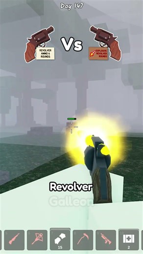 Revolver vs Explosive Revolver Damage Comparison 🔫💥 | 99 Nights in the Forest