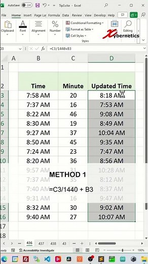 Add Minute To Time In Excel - Excel Tips and Tricks