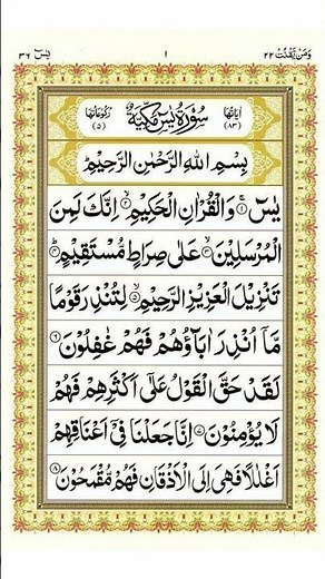Yaseen Surah Full Yasin سورة يس HD Text surah Yaseen #surayaseen #yasin#quranrecitation