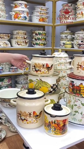 Everyone Is Falling In Love With Enamel Cookware Again 😍#trending