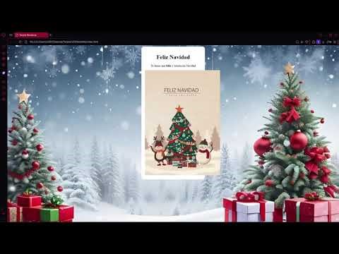 Explicación de HTML y CSS utilizando como ejemplo una Tarjeta Navideña