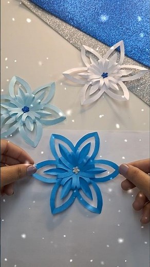 Easy 3D Paper Snowflake Tutorial | Winter DIY Decoration ❄️