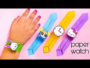 How to make easy paper watch // Nursery craft ideas // paper craft easy // DIY // Origami