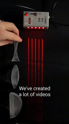 See how combinations of different types of lenses manipulate light! #optics #stem #science #light #physics #lenses #learnontiktok #foryoupage #foryou #fyp