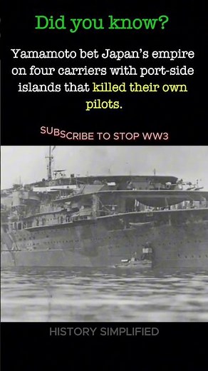 Akagi, Kaga, Sōryū, Hiryū – The Four Carriers Japan Gambled All | WW2 #shorts