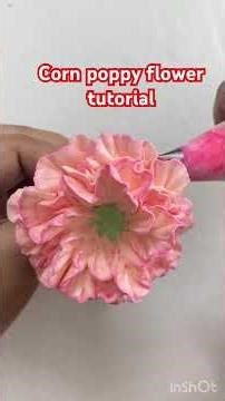 Whipcream corn poppy flower