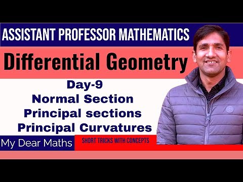 Lecture-9 | Normal Section and Principal sections | Principal Curvatures