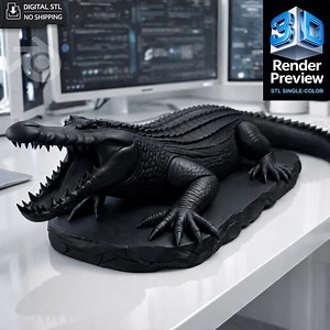 American Alligator Statue | Predator Figurine STL | 3D Print Model | Digital Product | No Shipping - Etsy UK
