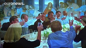 Graffiti artist takes over Paris château