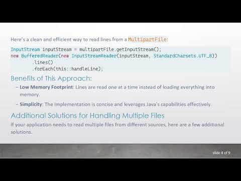 The Best Way to Read Spring MultipartFile Line by Line in Java 8
