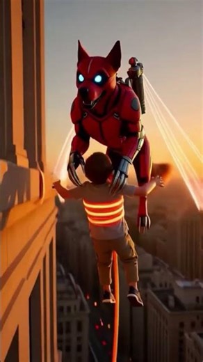 Superhero Dog Saves Falling Child | Realistic Rescue Video