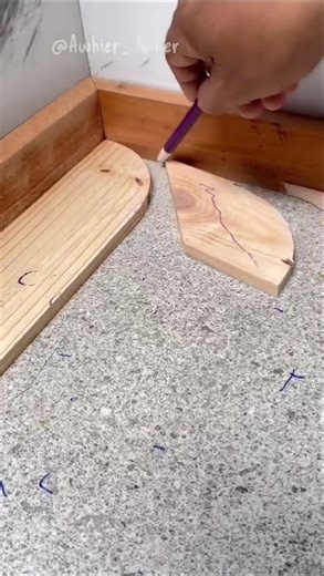 Measure and connect wood using thread #woodworking #tricks #diy