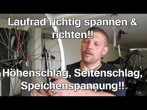 Spokes correctly tensioning , side runout & radial runout centering
