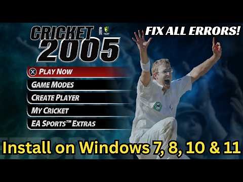 How to Install EA Cricket 2005 on Windows 7, 8, 10 & 11 (2025) | 100% Working & Fix All Errors!
