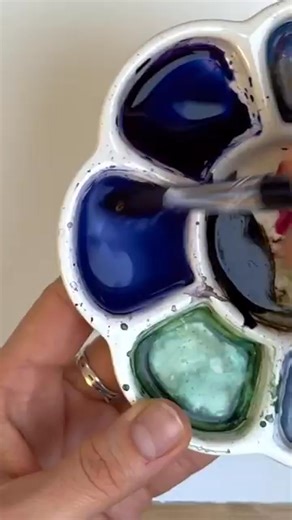 How to paint easiest watercolor butterfly #watercolortutorial #shorts #shortsvideo #howtopainteasy | Yos Chanmony