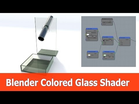 Blender Colored Glass Shader for Cycles