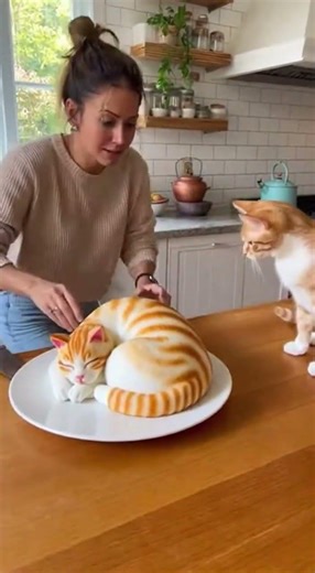 Cat Attacks Owner to Save “Cat” Cake! 🐱🍰 (Realistic Cake Prank Goes Wrong)