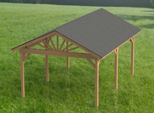 Gable Roof Gazebo Building Plans 16'x20' Perfect for Spas - Etsy UK