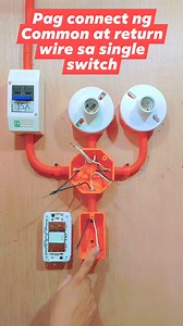 17K views · 279 reactions | Pag connect ng Common at return wire sa 1 gang switch #fbreels #fbreelsvideo #viralreelsfb #reelsfb #electricaltutorial #reels #everyone | Electrical Tutorial | Facebook