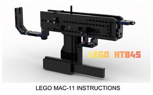 Lego Full Auto Mac-11 Rubberband Gun (Free instructions)
