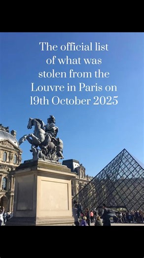 8.5K views · 69 reactions | It's official! The list of jewels stolen...