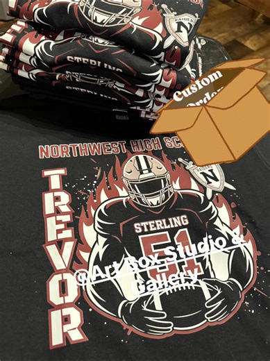 Get custom fan shirts featuring your favorite player! Order yours today! | Art Box Studio & Gallery