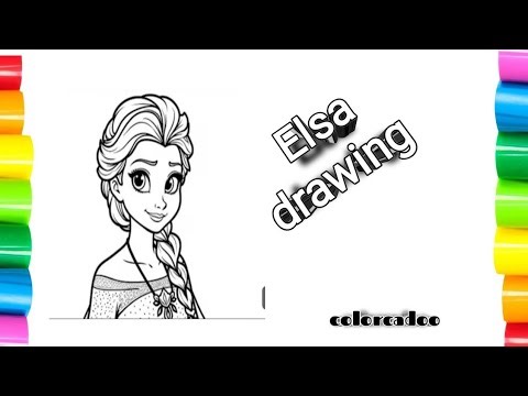 How to Draw Elsa Step by Step ❄️ | Easy Frozen Drawing Tutorial for Beginners