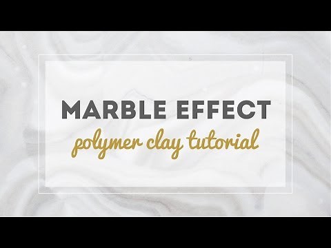 Marble Effect Polymer Clay Tutorial