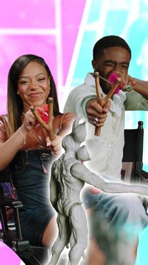 Lucas Sinclair 🤝🏾 wrist rockets 📺: Catch Priah Ferguson and Caleb McLaughlin in the final season of Stranger Things. Volume 2 out now! | Strong Black Lead