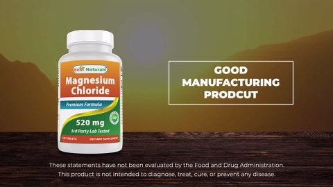 Best Naturals Magnesium Chloride 520 mg 120 Tablets