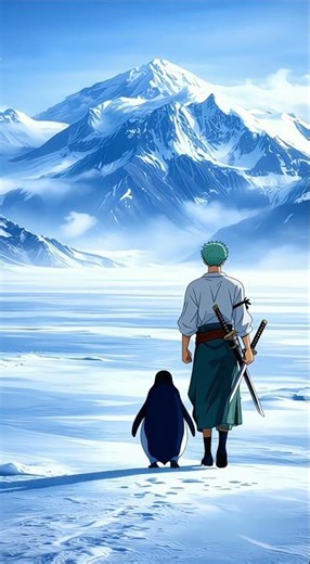 penguin and zoro lost 😀 || #shortvideo #trending #zoro #penguin #shorts #youtubeshorts