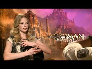 Rachel Nichols (Tamara) Interview "Conan the Barbarian" (2011)