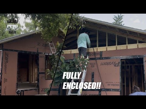 We Finish Framing and Sheathing the Exterior! - The Grause House (018)