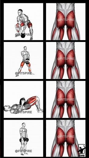 ✅ Hip Workout using Dumbbells