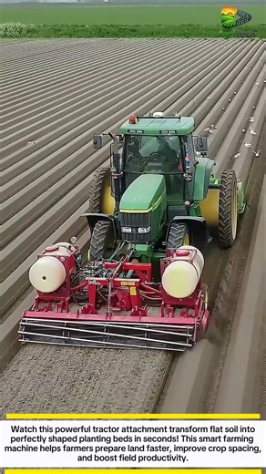 Powerful Tractor Bed Former Machine | Fast Soil Bed Making Technology