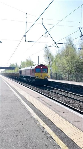DB Class 66 6K05 0856 Millerhill S.S. to Motherwell passing Shieldmuir #wcml #class66 #trainspotting
