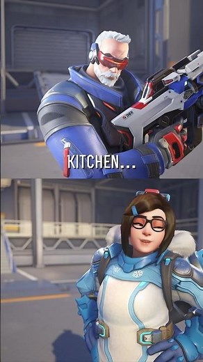 Soldier: 76 and Mei interaction - Overwatch 2