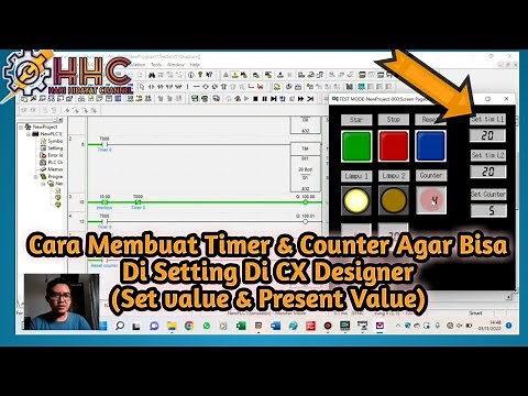 How to Create a Timer & Counter So That It Can Be Set in CX Designer (Set Value & Present Value)
