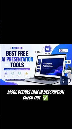 🚀 Best FREE AI Presentation Tools in 2026 🔥 Create PPT in Minutes! #shorts #pptpresentation #aitools