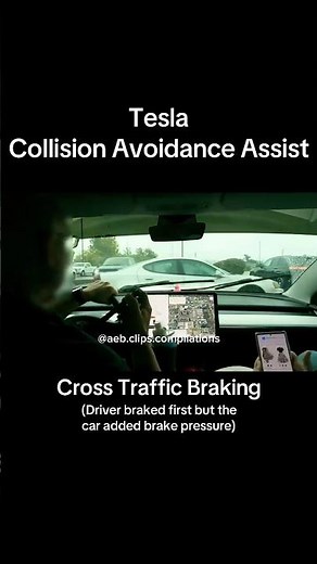 Tesla Collision Avoidance Assist | Automatic Emergency Braking