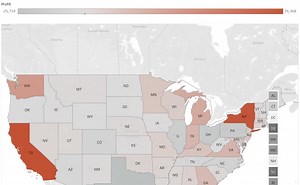 show the top 10 products for each state