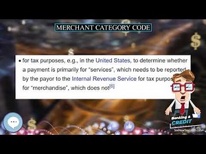 Merchant category code 💲 BANKING & CREDIT TERMS 💲