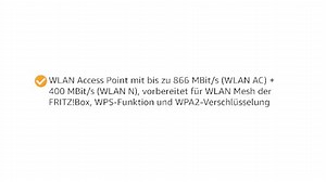 AVM Fritz Powerline 1260E/1220E WLAN Set (WLAN-Access Point, ideal für Media-Streaming oder NAS-Anbindungen, 1,200 MBit/s, internationale Version) weiß