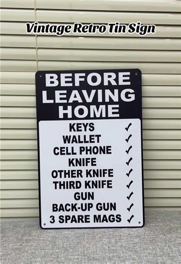 Charming Vintage Retro Tin Sign for Home Decor