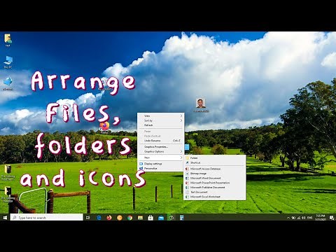 How to organize desktop icons || how to arrange desktop files and folders on windows 10