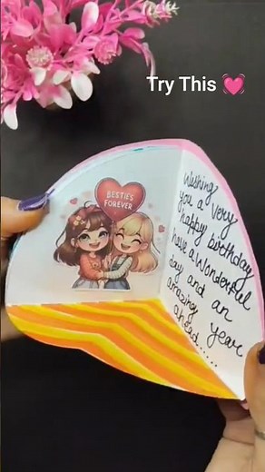 CUTE Handmade Mini Book Birthday Card!
