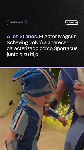 🥹💙 A los 61 años. El actor Magnús Scheving volvió a aparecer