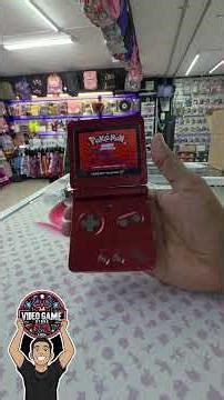 Game Boy Advance with Pokemon Ruby Original. #pokemon #nintendo #GB #gameboy #ruby